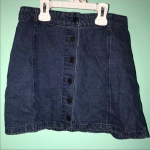 Blue jean skirt